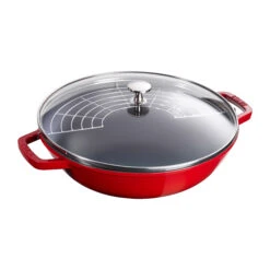 Staub Wok Mit Glasdeckel Ø30cm 4,4 L