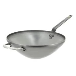 De Buyer Mineral B Element Wok Pan With Extra Handle Ø40 Cm