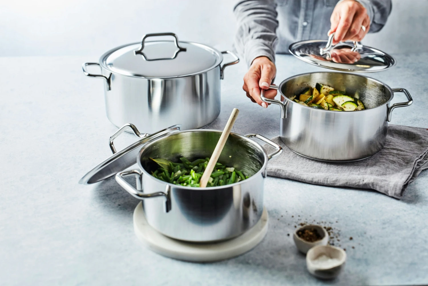 Demeyere Apollo Topf Mit Deckel 22 Cm / 4 L – Bild 5