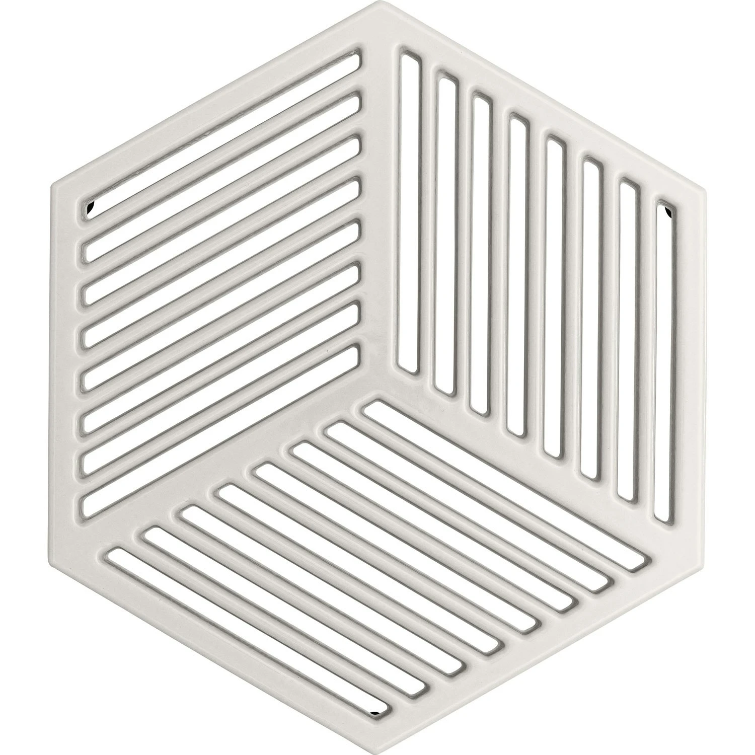 Denby Natural Canvas Topfuntersetzer Gusseisen 21,5x24,5 Cm, Weiß