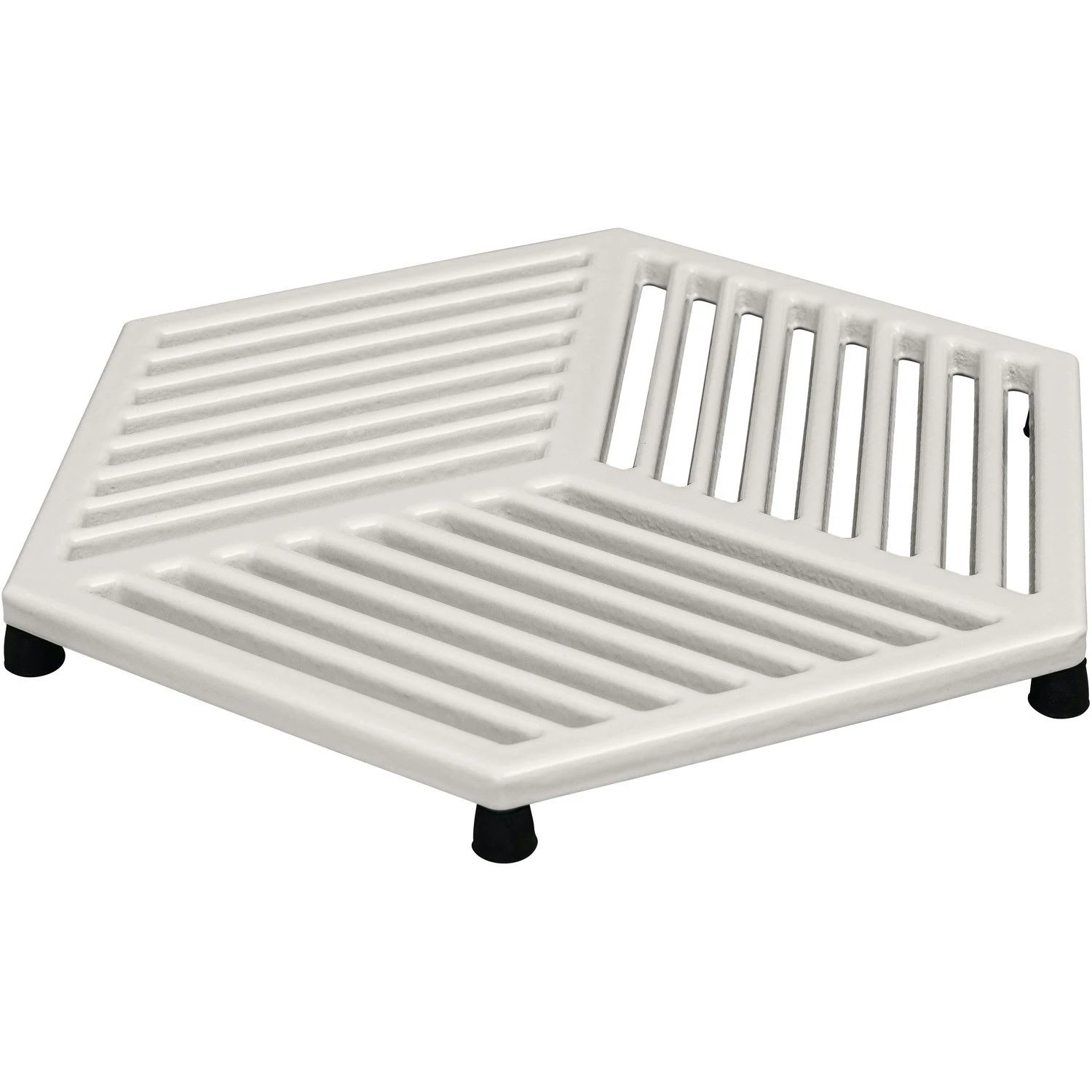 Denby Natural Canvas Topfuntersetzer Gusseisen 21,5x24,5 Cm, Weiß – Bild 2