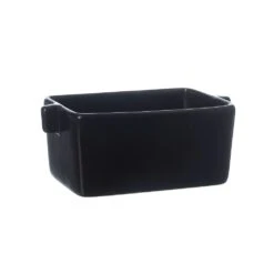 Ernst Ofenform Steingut Schwarz, 15 Cm