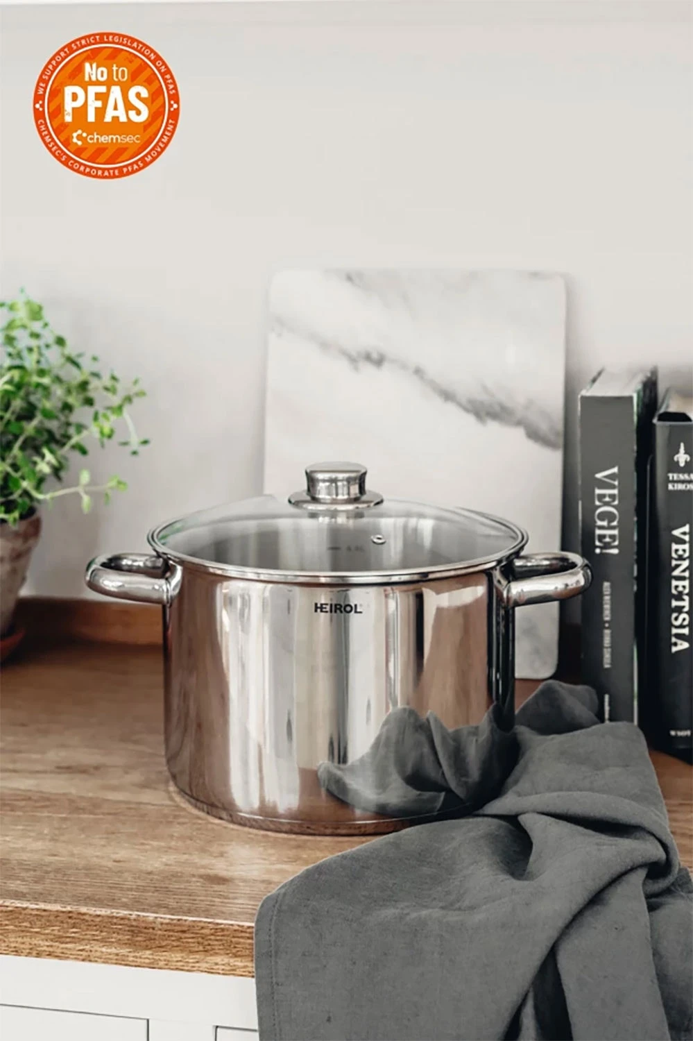 Heirol Kasserolle Mit Glasdeckel 30 Cm 15 L – Bild 2