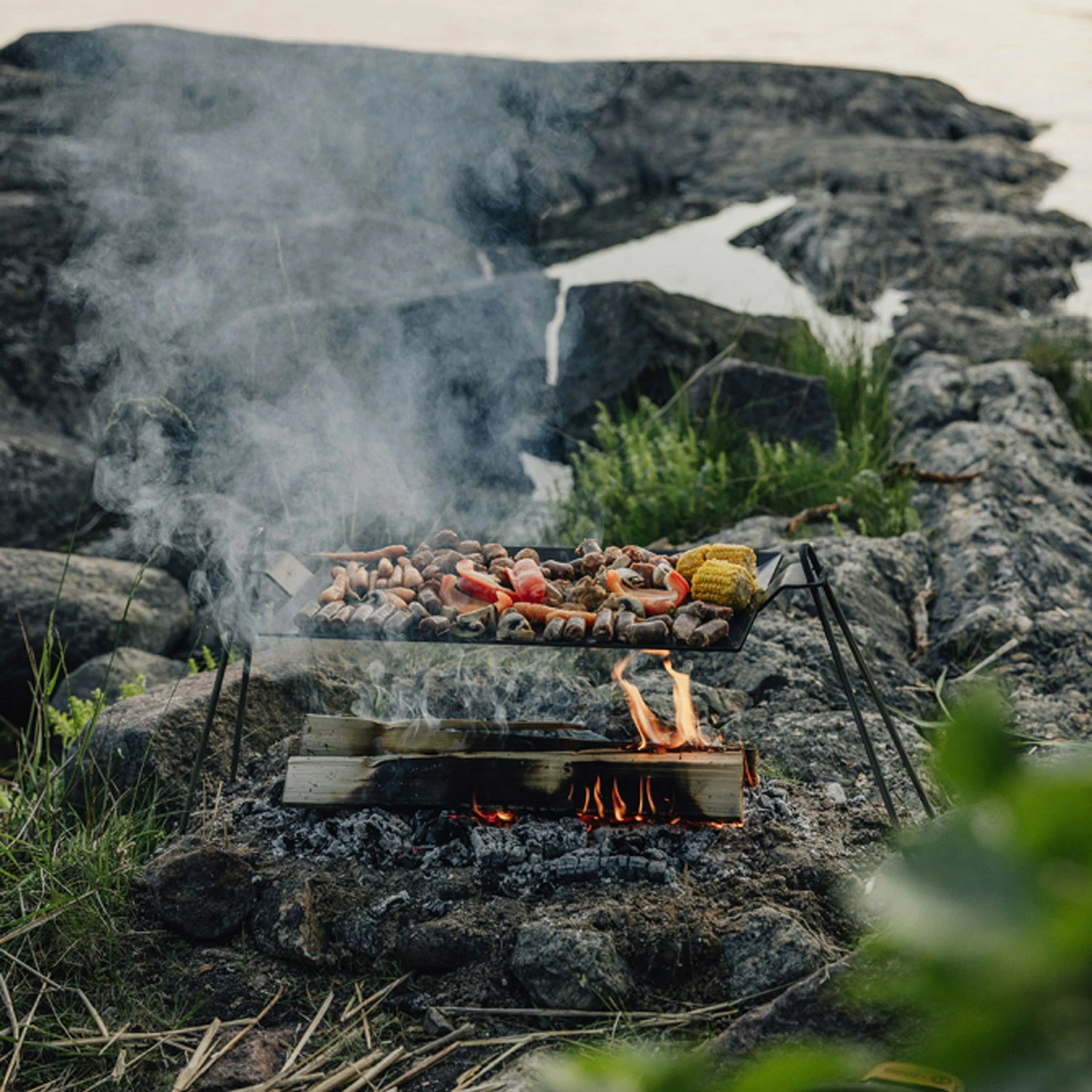 Kockums Jernverk Grill Karbonstahl, 63x27 Cm – Bild 2