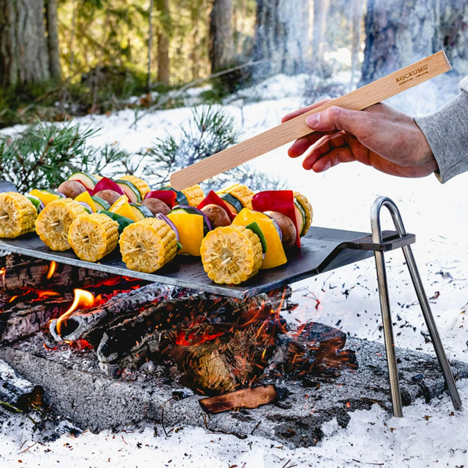 Kockums Jernverk Grill Karbonstahl, 63x27 Cm – Bild 4