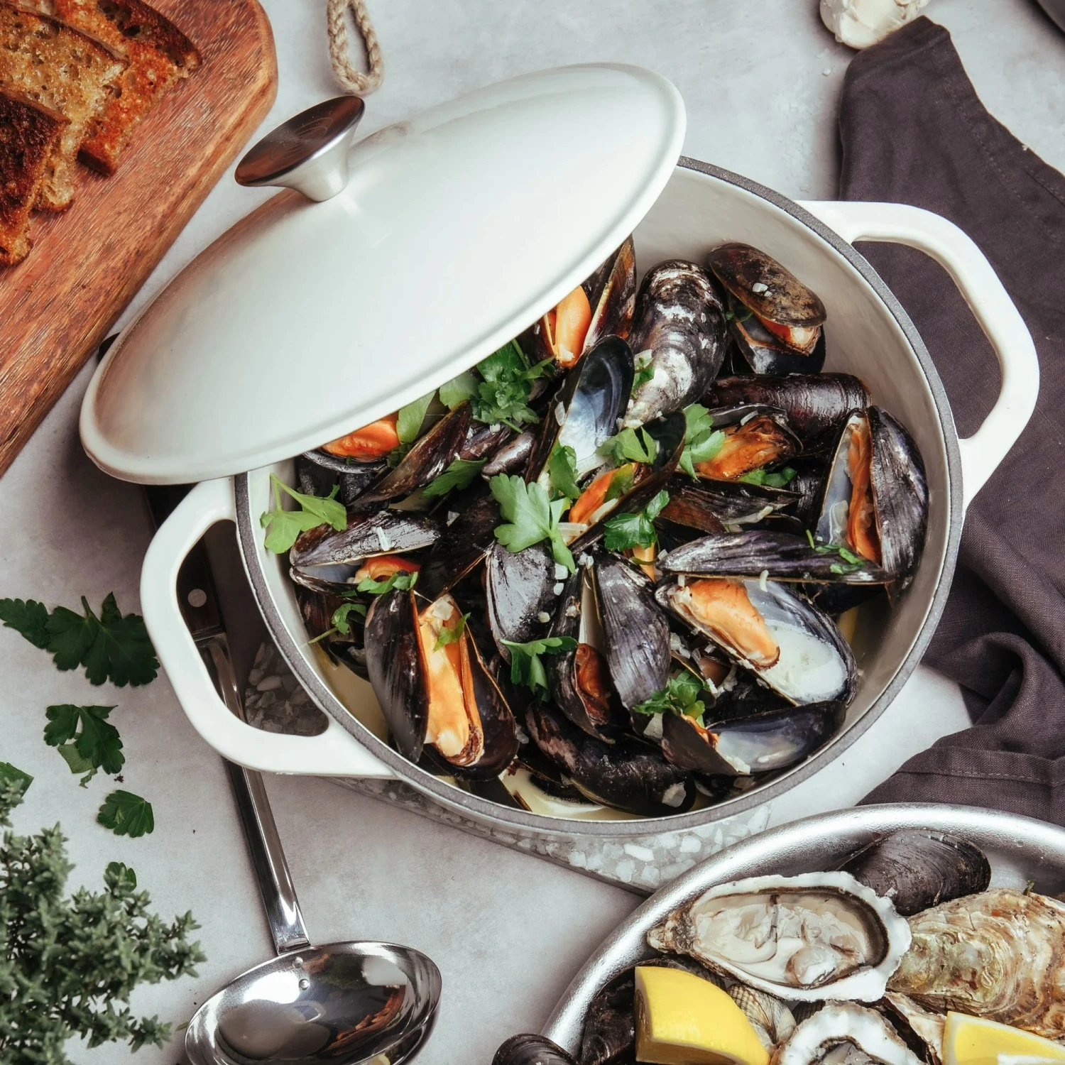 Gusseisentopf, Creme – Bild 5