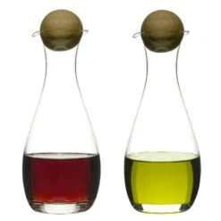 Sagaform Oak Öl- Und Essigflaschen 2er Pack