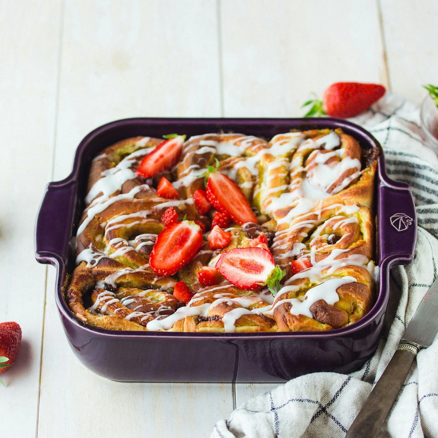 Peugeot Appolia Ofenform Eggplant, 28x28 Cm – Bild 2