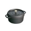 Staub Runde Kochtopf Aus Gusseisen 6,7 L, Schwarz
