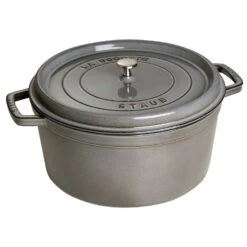 Staub Round Cocotte 30 Cm 8,35 L, Grey