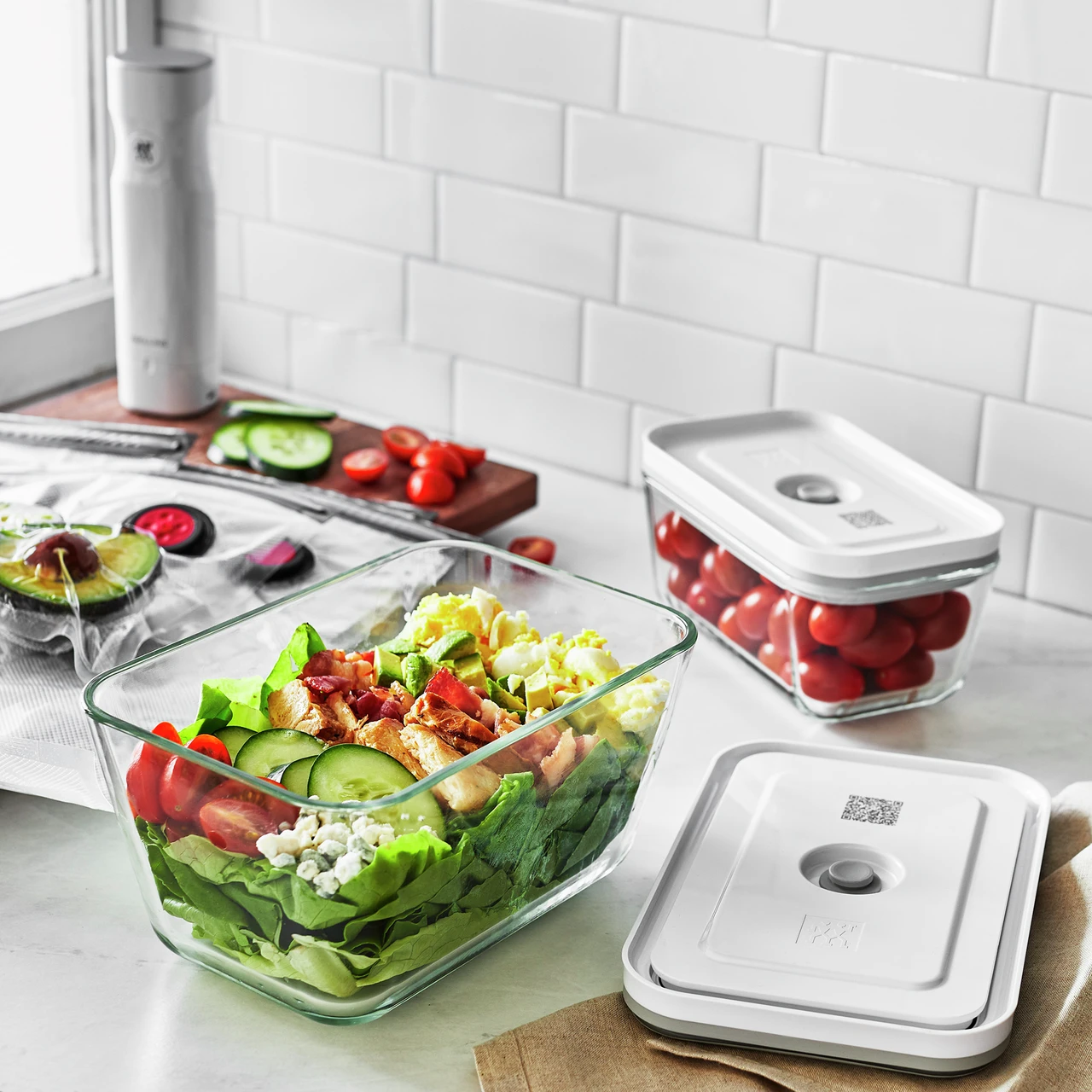 Zwilling Fresh & Save Set Mit Behälter 3 Teile, Borosilikatglas – Bild 4